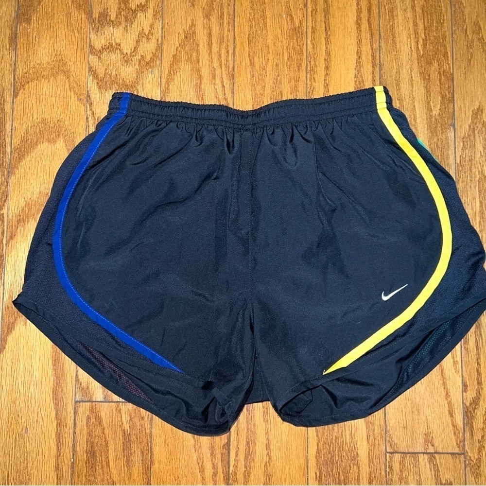 Nike Dri-Fit Black and Neon Athletic Shorts Size Small